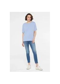 Rundhalsshirt SENSES.THE LABLE Gr. XL, blau (shirtblue) Damen Shirts mit Elasthan-Anteil