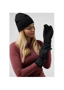 Fleecehandschuhe Jack Wolfskin "GLEAM GLOVES" Gr. M, schwarz Damen Handschuhe