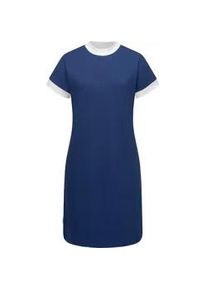 Shirtkleid Ragwear "Katchi Solid" Gr. L (40), Normalgrößen, blau (indigo) Damen Kleider stylisches Sommerkleid in Shirt-Optik