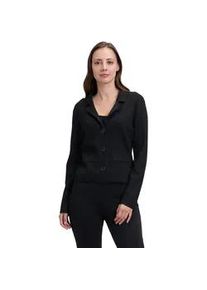 Strickjacke Betty Barclay "Betty Barclay Strickblazer langarm" Gr. 42, schwarz Damen Strickjacken Glitzer