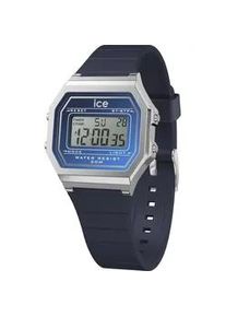 Ice Watch Chronograph ICE-WATCH "ICE digit retro sunset - Small" Armbanduhren dunkelblau Damen Quarzuhr, Armbanduhr, Damenuhr, digital, Silikonarmband, Stoppfunktion