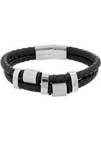 Edelstahlarmband ADELIA ́S "Herren Armband aus Edelstahl 21,5 cm" Armbänder Gr. 21,5, Edelstahl, weiß, neutral Herren