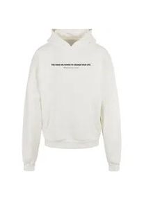 Kapuzensweatshirt Merchcode "Merchcode Herren WD - Believe In Yourself Ultra Heavy Hoody" Gr. 4XL, weiß (ready for dye) Herren Sweatshirts