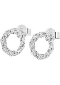 Paar Ohrstecker ADELIA ́S "Damen aus 925 Silber mit Zirkonia" Ohrringe Gr. Damen, silberfarben (silber) Damen