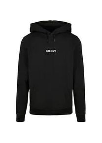 Kapuzensweatshirt Merchcode "Merchcode Herren Believe Front Basic Hoody" Gr. 3XL, schwarz Herren Sweatshirts