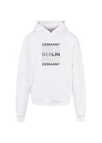 Kapuzensweatshirt Merchcode "Merchcode Herren Berlin Ultra Heavy Hoody" Gr. XL, weiß Herren Sweatshirts