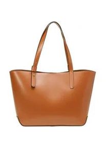 Marc O'Polo Shopper MARC O'POLO "mit großem Reißverschlussfach" Gr. B/H/T: 43cm x 28cm x 15cm, braun (cognac) Damen Taschen