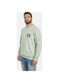 Sweatshirt Jan Vanderstorm "Sweatshirt ALFI" Gr. L, grün (hellgrün) Herren Sweatshirts mit sportlichem Aufdruck