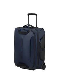 Weichgepäck-Trolley Samsonite "ECODIVER 55 - 2 Rollen" Gr. B/H/T: 40cm x 55cm x 20cm 48 l, blau (blue nights) Koffer Handgepäck Reisetasche Weichgepäck-Koffer Fronttasche