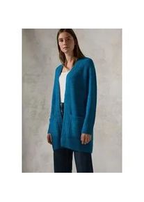 Cardigan Cecil Gr. L (42), blau (dynamic aqua melange) Damen Strickjacken aus softem Materialmix