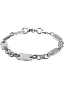 Edelstahlarmband ADELIA ́S "Damen Armband aus Edelstahl 19 cm" Armbänder Gr. 19, Edelstahl, silberfarben (silber) Damen