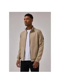 Sweatjacke Street One MEN Gr. XXL (46), beige (cosy beige) Herren Sweatjacken mit Stehkragen