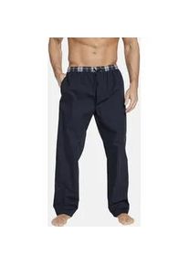 Pyjama Jan Vanderstorm "2er Pack Schlafhose RAWALD" Gr. XXL, blau (dunkelblau kariert) Herren Homewear-Sets kariert und unifarben