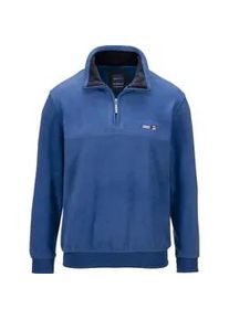 Fleeceshirt Babista "Fleece-Sweatshirt FIORIVESTO" Gr. 54, blau Herren Shirts Sweatshirt mit elastischem Saum