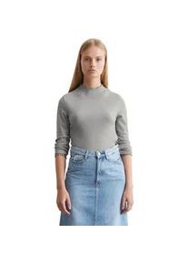 Marc O'Polo Langarmshirt MARC O'POLO DENIM "aus Organic Cotton-Stretch-Jersey" Gr. S, grau Damen Shirts