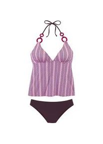 Tankini Vivance Gr. 34, Cup A/B, rosa (rosa bedruckt) Damen Bikini-Sets mit Zierringen