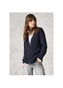 Cardigan Cecil Gr. M (40), blau (universal blue) Damen Strickjacken mit Materialmix