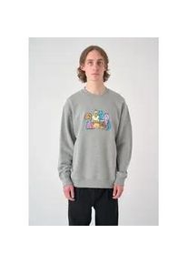 Sweatshirt Cleptomanicx "The Gang" Gr. L, grau Herren Sweatshirts mit lockerem Schnitt