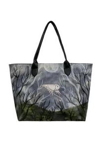 Weekender DOGO "Damen The Night is Dark Vegan Damen Handtaschen" Gr. OneSize, blau Damen Taschen Vegan