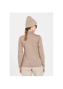 Fleecejacke WHISTLER "Juice" Gr. 38, beige Damen Jacken aus leichtem Waffle-Material