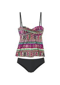 Bügel-Tankini Buffalo Gr. 36, Cup C, pink (pink bedruckt) Damen Bikini-Sets mit buntem Ethno-Print