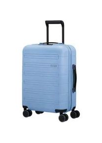 Hartschalen-Trolley American Tourister "NOVASTREAM, 55 cm" Gr. B/H/T: 40cm x 55cm x 20cm 36 l, blau (pastel blue) Koffer Handgepäck Trolley TSA-Zahlenschloss Volumenerweiterung USB-Schleuse