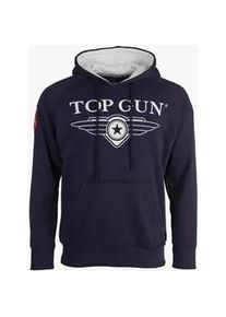 Kapuzenpullover Top Gun "TG20201043" Gr. 52 (L), blau (navy) Herren Pullover Hoodie Sweatshirt