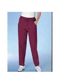 Relaxhose Gr. 48, Normalgrößen, rot (bordeaux) Damen Hosen