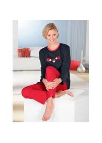 Schlafanzug Gr. 48/50, schwarz (schwarz, rot) Damen Homewear-Sets