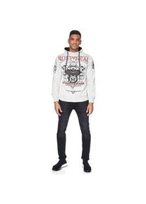 Kapuzensweatshirt Rusty Neal "Rusty Neal Sweater" Gr. M, grau Herren Sweatshirts mit rockigem Print