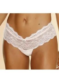 Panty Lascana Gr. 40/42, beige (puder) Damen Unterhosen Dessous aus Spitze