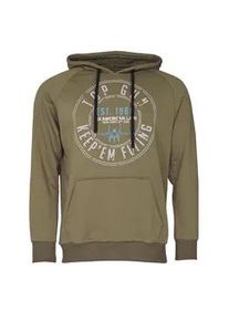 Kapuzenpullover Top Gun "TG20212107" Gr. 48 (S), grün (oliv) Herren Pullover Hoodie Sweatshirt