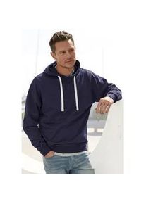 H.I.S. Hoodie H.I.S Gr. XL (56/58), blau (navy) Herren Sweatshirts Langarm Sweater mit Kapuze, aus Baumwollmischung