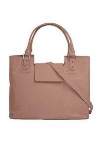 Henkeltasche CLUTY Gr. B/H/T: 30cm x 20cm x 6cm onesize, rosa Damen Taschen echt Leder, Made in Italy