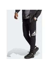 Sporthose Adidas SPORTSWEAR "ESSENTIALS FRENCH TERRY TAPERED CUFF LOGO HOSE" Gr. L, N-Gr, schwarz Herren Hosen