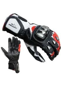 Motorradhandschuhe PROANTI Handschuhe Gr. XXL, rot (rot-weiß) Racing Pro