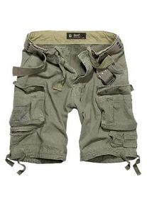 Cargoshorts BRANDIT "Brandit Herren Savage Vintage Cargo Shorts" Gr. M, US-Größen, grün (olive) Herren Hosen