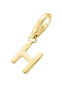 Charm Buchstabe Giorgio Martello MILANO "Buchstabe H, Silber 925" Charms goldfarben (gold) Damen