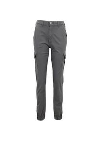 Cargohose Urban Classics "Urban Classics Damen Ladies High Waist Cargo Pants" Gr. 30, Normalgrößen, grau (lightshadow) Damen Hosen