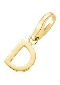 Charm Buchstabe Giorgio Martello MILANO "Buchstabe D, Silber 925" Charms goldfarben (gold) Damen