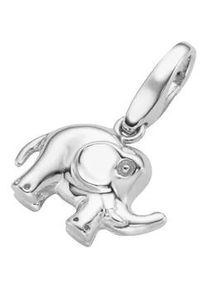 Charm-Einhänger Giorgio Martello MILANO "Elefant mit Clipöse, Silber 925" Charms silberfarben (silber) Damen