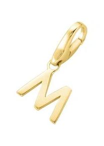 Charm Buchstabe Giorgio Martello MILANO "Buchstabe M, Silber 925" Charms goldfarben (gold) Damen