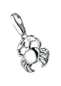 Charm Sternzeichen Giorgio Martello MILANO "Sternzeichen Krebs, Silber 925" Charms silberfarben (silber) Damen