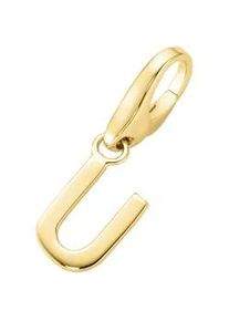 Charm Buchstabe Giorgio Martello MILANO "Buchstabe U, Silber 925" Charms goldfarben (gold) Damen