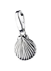 Charm-Einhänger Giorgio Martello MILANO "Muschel strukturiert, Silber 925" Charms silberfarben (silber) Damen