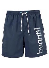 Badeshorts Bugatti Gr. 5XL, N-Gr, blau (marine) Herren Badehosen mit Gesäßtasche