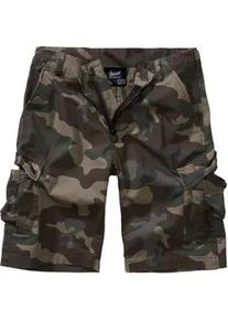 Stoffhose BRANDIT "Brandit Herren Kids BDU Ripstop Shorts" Gr. 170/176, Normalgrößen, grün (schwarzcamo) Jungen Hosen