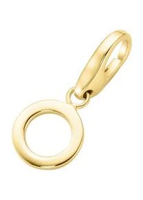 Charm Buchstabe Giorgio Martello MILANO "Buchstabe O, Silber 925" Charms goldfarben (gold) Damen