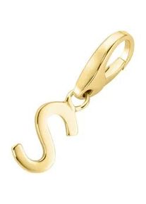 Charm Buchstabe Giorgio Martello MILANO "Buchstabe S, Silber 925" Charms goldfarben (gold) Damen