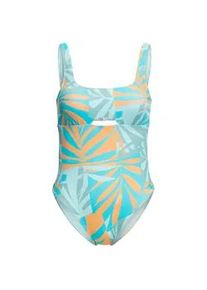 Badeanzug Roxy "Roxy Pro The Double Line" Gr. L, Cup B, blau (blau surf all palmed out) Damen Badeanzüge